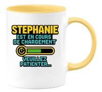 quotedazur - Mug Humour Stéphanie En Cours De Chargement, Patience Requise Cadeau Original Tasse Unique Pour Femme Tendance Et