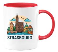 quotedazur - Mug Humour Strasbourg Tasse Originale Pour Amateurs De La Ville D'alsace Cadeau Original Design Alsace