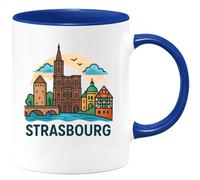quotedazur - Mug Humour Strasbourg Tasse Originale Pour Amateurs De La Ville D'alsace Cadeau Original Design Alsace
