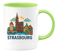 quotedazur - Mug Humour Strasbourg Tasse Originale Pour Amateurs De La Ville D'alsace Cadeau Original Design Alsace