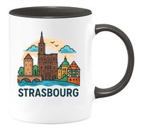 quotedazur - Mug Humour Strasbourg Tasse Originale Pour Amateurs De La Ville D'alsace Cadeau Original Design Alsace