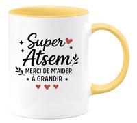 quotedazur - Mug Humour Super Atsem Merci De M'aider À Grandir Idéal Cadeau Tasse Pour Gratitude Et Douceur