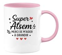 quotedazur - Mug Humour Super Atsem Merci De M'aider À Grandir Idéal Cadeau Tasse Pour Gratitude Et Douceur