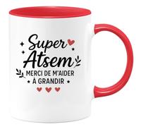 quotedazur - Mug Humour Super Atsem Merci De M'aider À Grandir Idéal Cadeau Tasse Pour Gratitude Et Douceur