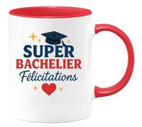 quotedazur - Mug Humour Super Bachelier Félicitations Pour Ta Réussite Exceptionnelle Cadeau Original Tasse Féliciter Un Diplômé