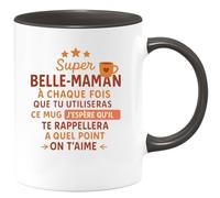 quotedazur - Mug Humour Super Belle-Maman, Chaque Fois Que Tu Utilises Ce Souviens-Toi Combien On T'aime, Es Formidable Idée Cadeau Originale Tasse Pour Exceptionnelle