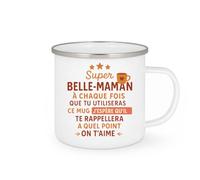 quotedazur - Mug Humour Super Belle-Maman, Chaque Fois Que Tu Utilises Ce Souviens-Toi Combien On T'aime, Es Formidable Idée Cadeau Originale Tasse Pour Exceptionnelle