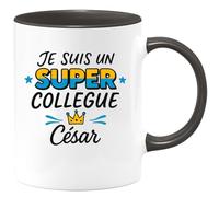 quotedazur - Mug Humour Super Collègue César Personnalisé Pour Homme Idéal Cadeau Avec Tasse Originale Et Personnalisée