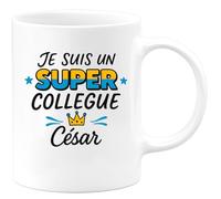 quotedazur - Mug Humour Super Collègue César Personnalisé Pour Homme Idéal Cadeau Avec Tasse Originale Et Personnalisée