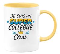 quotedazur - Mug Humour Super Collègue César Personnalisé Pour Homme Idéal Cadeau Avec Tasse Originale Et Personnalisée