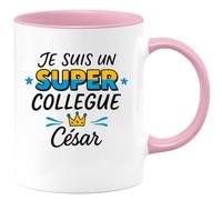 quotedazur - Mug Humour Super Collègue César Personnalisé Pour Homme Idéal Cadeau Avec Tasse Originale Et Personnalisée