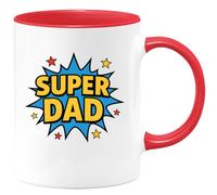 quotedazur - Mug Humour Super Dad - Idée Cadeau Originale Tasse Personnalisée Pour Papa