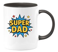 quotedazur - Mug Humour Super Dad - Idée Cadeau Originale Tasse Personnalisée Pour Papa