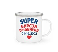 quotedazur - Mug Humour Super Garçon D'honneur Cadeau Unique Avec Date Spéciale 21/10/2022 Original Et Tasse Personnalisée Pour Témoin