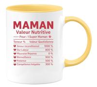 quotedazur - Mug Humour Super Maman Amour 1000%, Labeur 800%, Bienveillance 900%, Patience 500%, Compétence 300% Cadeau Parfait Tasse Pour Attentionnée Et Dévouée