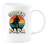 quotedazur - Mug Humour Super Papa - Idée Cadeau Originale Avec Tasse Personnalisée Unique