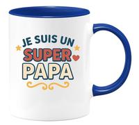 quotedazur - Mug Humour Super Papa - Tasse Unique Pour Célébrer Tous Les Papas Fiers - Idée Cadeau Originale Tasse Personnalisée Homme Fête Des Pères