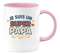 quotedazur - Mug Humour Super Papa - Tasse Unique Pour Célébrer Tous Les Papas Fiers - Idée Cadeau Originale Tasse Personnalisée Homme Fête Des Pères