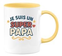 quotedazur - Mug Humour Super Papa - Tasse Unique Pour Célébrer Tous Les Papas Fiers - Idée Cadeau Originale Tasse Personnalisée Homme Fête Des Pères