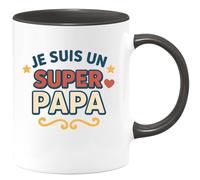 quotedazur - Mug Humour Super Papa - Tasse Unique Pour Célébrer Tous Les Papas Fiers - Idée Cadeau Originale Tasse Personnalisée Homme Fête Des Pères