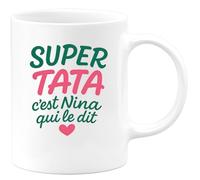 quotedazur - Mug Humour Super Tata, Dit Nina Un Cadeau Parfait Pour Une Exceptionnelle Idée Originale Tasse Unique Et Précieuse