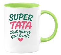 quotedazur - Mug Humour Super Tata, Dit Nina Un Cadeau Parfait Pour Une Exceptionnelle Idée Originale Tasse Unique Et Précieuse
