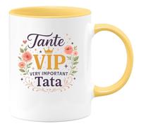 quotedazur - Mug Humour Tante VIP : Very Important Tata - Cadeau Tante Femme