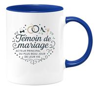 quotedazur - Mug Humour Témoin de mariage : acteur principal du plus beau jour de leur vie - Cadeau Témoin de mariage Homme