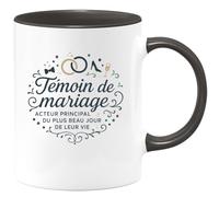 quotedazur - Mug Humour Témoin de mariage : acteur principal du plus beau jour de leur vie - Cadeau Témoin de mariage Homme