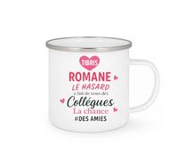 quotedazur - Mug Humour Tibris Romane Le Hasard A Fait De Nous Des Collègues Chanceuses Et Amies - Cadeau Idéal Tasse Amie Collègue Chance Lien Précieux