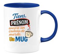 quotedazur - Mug Humour Tiens, Prénom, Un Cadeau Drôle Et Original Une Tasse Insolite Idée Humoristique Avec Originale Personnalisée