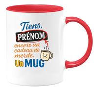 quotedazur - Mug Humour Tiens, Prénom, Un Cadeau Drôle Et Original Une Tasse Insolite Idée Humoristique Avec Originale Personnalisée