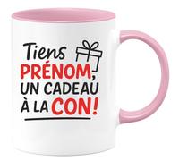 quotedazur - Mug Humour Tiens Prénom, Un Cadeau Hilarant Et Décalé Pour Homme - Cadeau Humoristique Tasse Drôle Pour Homme Original Et Unique