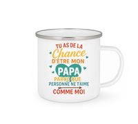 quotedazur - Mug Humour Tu As De La Chance D'être Mon Papa Parce Que Personne Ne T'aime Comme Moi - Cadeau Parfait En Tasse Pour La Fête Des Pères