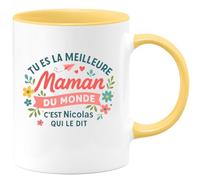 quotedazur - Mug Humour Tu Es La Meilleure Maman Du Monde Un Cadeau Unique De Nicolas Original Pour Tasse Personnalisée Pleine D'amour