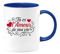 quotedazur - Mug Humour Tu Es L'amour De Ma Vie Déclaration D'amour Sincère Et Touchante Cadeau Romantique Tasse Amour Pour Femme Fidèle Tendre