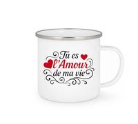 quotedazur - Mug Humour Tu Es L'amour De Ma Vie Déclaration D'amour Sincère Et Touchante Cadeau Romantique Tasse Amour Pour Femme Fidèle Tendre