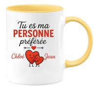 quotedazur - Mug Humour Tu Es Ma Personne Préférée, Chloé Jean - Cadeau Idéal Tasse Amitié Pour Femme Personnalisée Prénom Unique