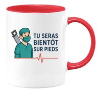 quotedazur - Mug Humour Tu Seras Bientôt Sans Sur Pieds - Cadeau Original Tasse Humour Pour Sourire Au Petit-déjeuner