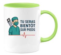 quotedazur - Mug Humour Tu Seras Bientôt Sans Sur Pieds - Cadeau Original Tasse Humour Pour Sourire Au Petit-déjeuner
