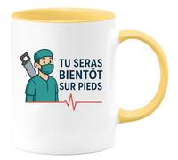 quotedazur - Mug Humour Tu Seras Bientôt Sans Sur Pieds Cadeau Original Tasse Pour Sourire Au Petit-Déjeuner