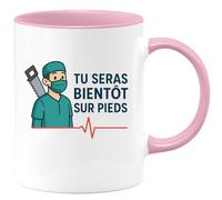 quotedazur - Mug Humour Tu Seras Bientôt Sans Sur Pieds Cadeau Original Tasse Pour Sourire Au Petit-Déjeuner