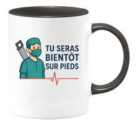 quotedazur - Mug Humour Tu Seras Bientôt Sans Sur Pieds Cadeau Original Tasse Pour Sourire Au Petit-Déjeuner