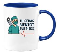 quotedazur - Mug Humour Tu Seras Bientôt Sans Sur Pieds Cadeau Original Tasse Pour Sourire Au Petit-Déjeuner