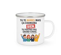 quotedazur - Mug Humour Tu Te Barres Mais Ça Changera Rien. Foutais Pas Grand-Chose. Jérôme, Camille, Louise, Anna Cadeau Humoristique Tasse Personnalisée Message Original Pour Elle