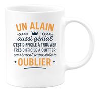 quotedazur - Mug Humour Un Alain Aussi Génial C'est Difficile À Trouver Très Quitter Carrément Impossible Oublier Idéal Cadeau Tasse Anniversaire Pour Homme Unique