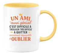 quotedazur - Mug Humour Un Ami Aussi Génial C'est Difficile À Trouver Très Quitter Carrément Impossible Oublier Cadeau Amitié Unique, Tasse Idéale Pour Tous