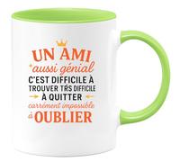 quotedazur - Mug Humour Un Ami Aussi Génial C'est Difficile À Trouver Très Quitter Carrément Impossible Oublier Cadeau Amitié Unique, Tasse Idéale Pour Tous