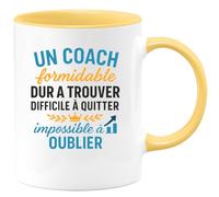 quotedazur - Mug Humour Un Coach Formidable, Dur À Trouver, Difficile À Quitter, Impossible À Oublier - Cadeau Parfait Pour Coach Tasse Unique Et Inspirante