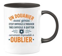 quotedazur - Mug Humour Un Douanier Génial, Difficile À Trouver, Quitter Et Impossible Oublier Idée Cadeau Originale Tasse Pour Unique Fidèle